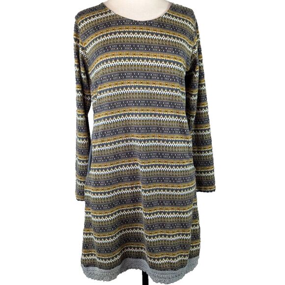 Yeti Dresses & Skirts - Yak & Yeti Pullover Dress Paisley  Long Sleeve Retro Boho Pockets Casual‎ Medium